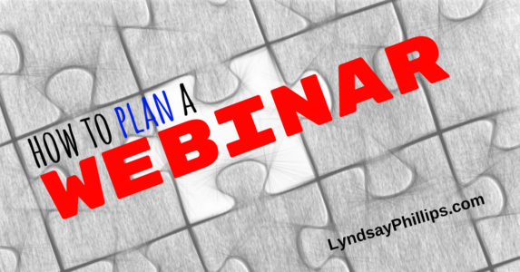 how to plan a webinar