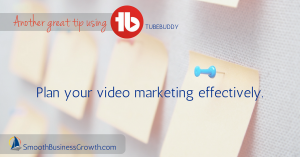 Planning Video Marketing with TubeBuddy