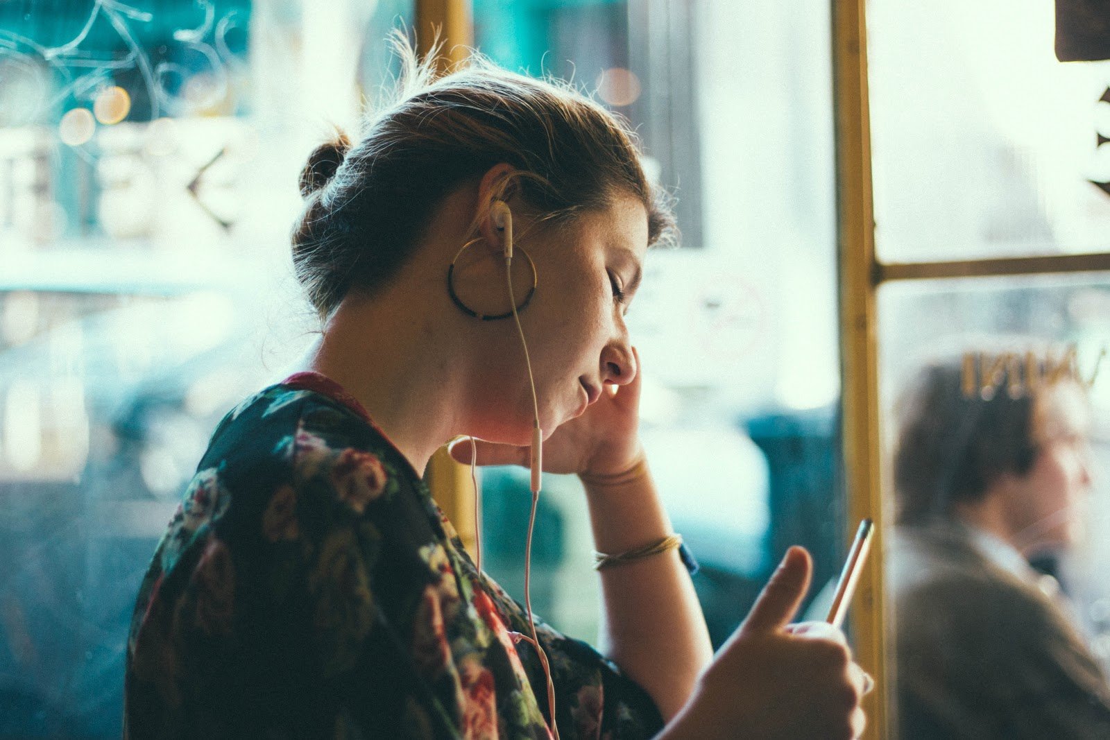 Listening and watching on the phone