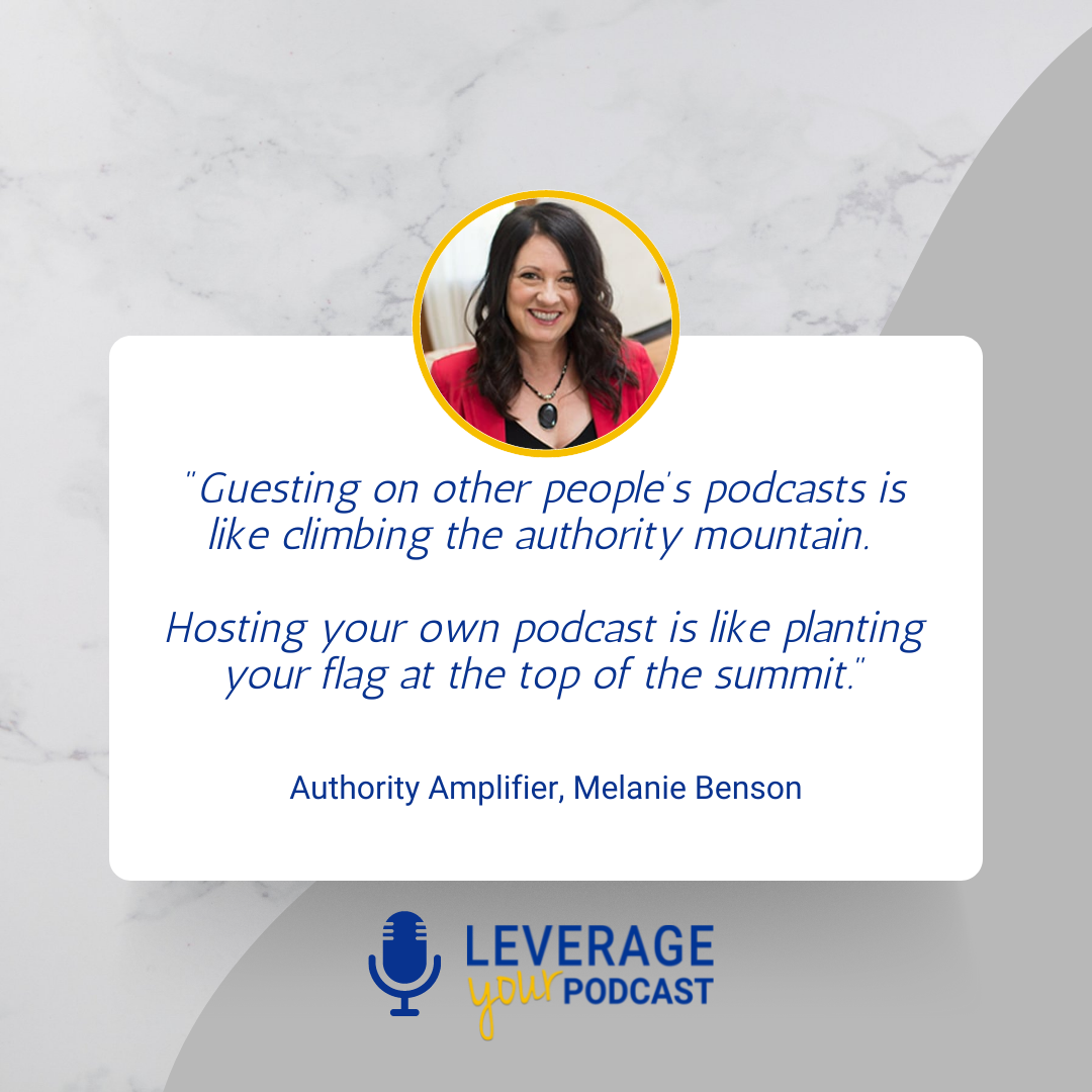Melanie Leverage Your Podcast QuoteAudiogram Template 1