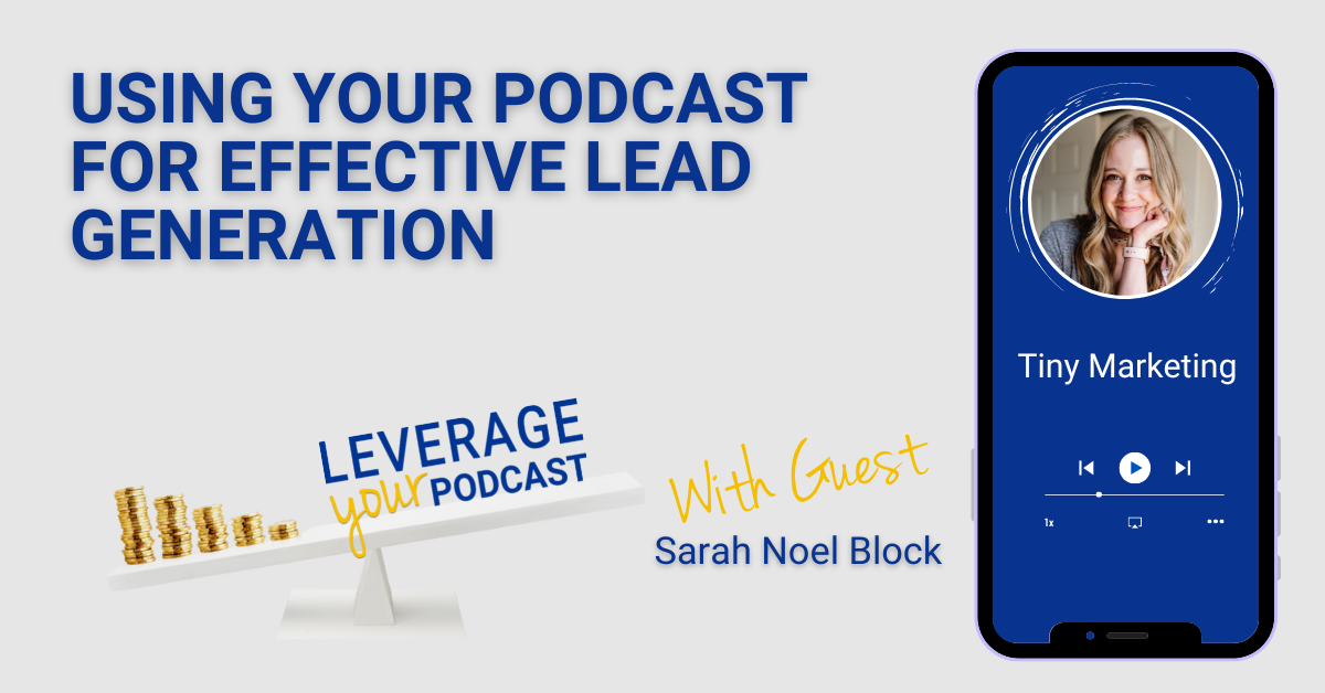 Leverage Podcast (Facebook Ad) Sarah Lead Generation